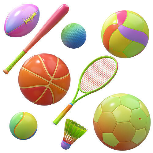 Ball sports equipment 3D model
