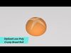 Stylized Crusty Bread Roll  Low-poly 3D model_1