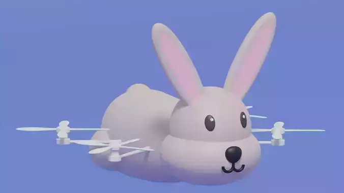 Cartoon Rabbit Animal Drone
