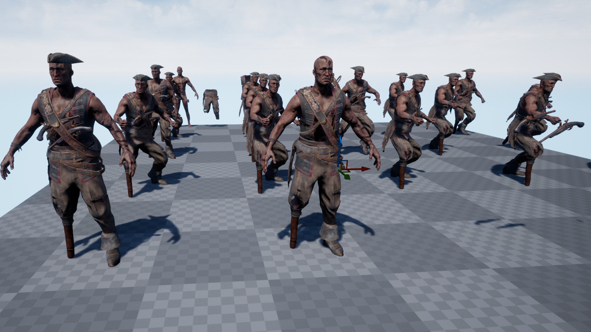 PIRATE UNDEAD 7 Low-poly 3D model_17