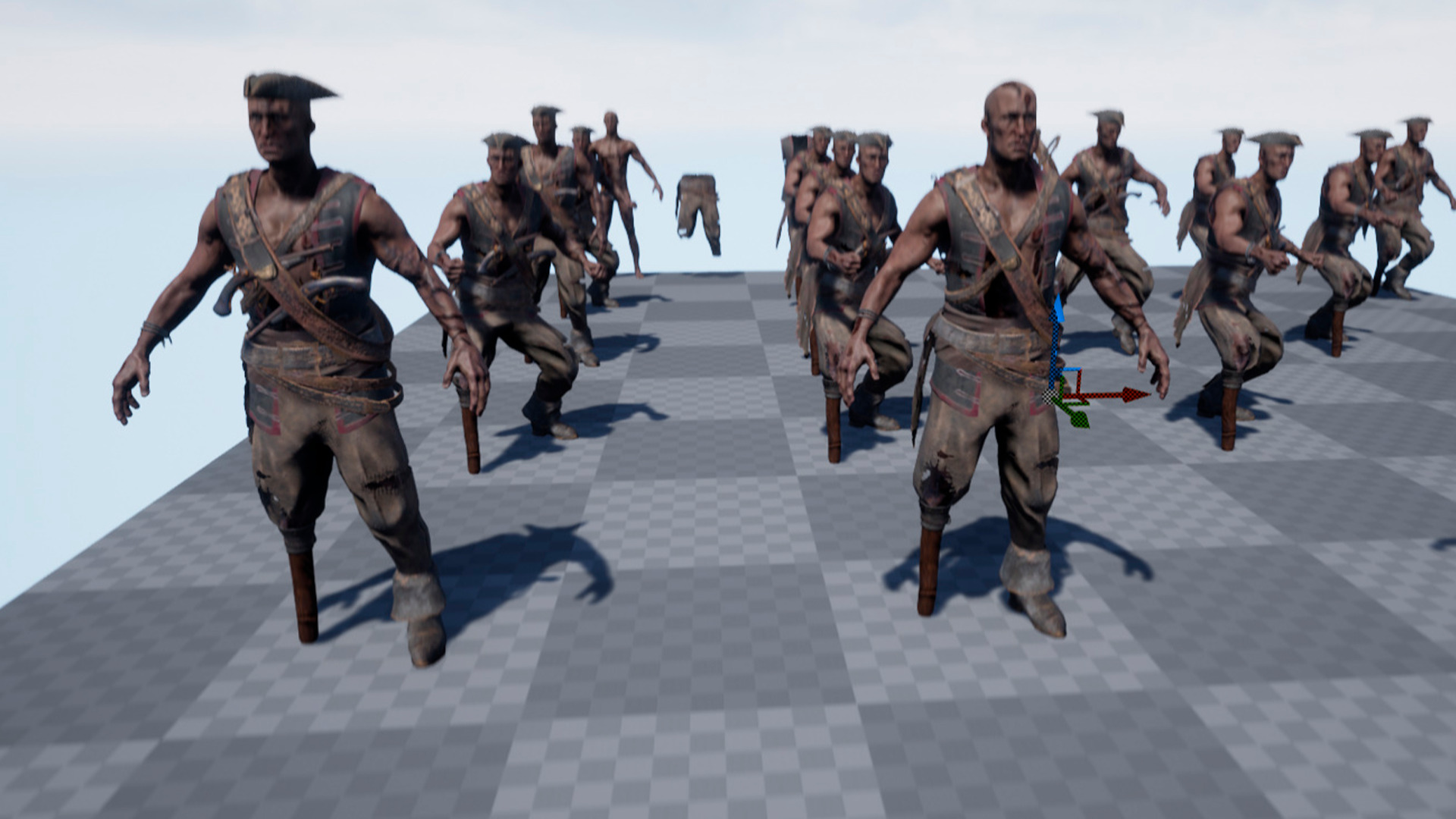 PIRATE UNDEAD 7 Low-poly 3D model_12