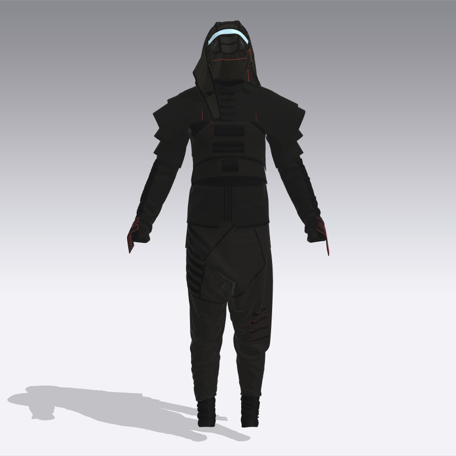 dark shadow NINJA 3D model_1