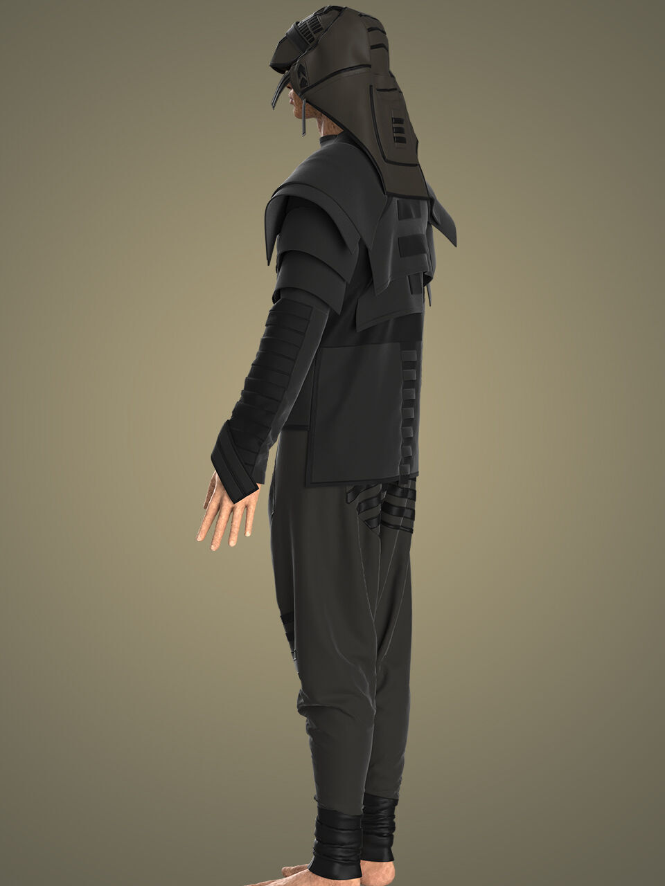 dark shadow NINJA 3D model_6