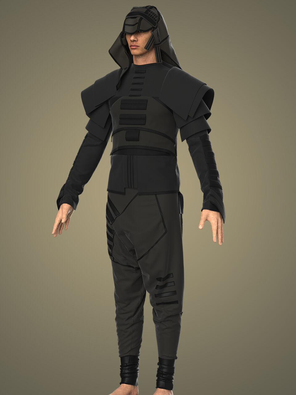 dark shadow NINJA 3D model_4
