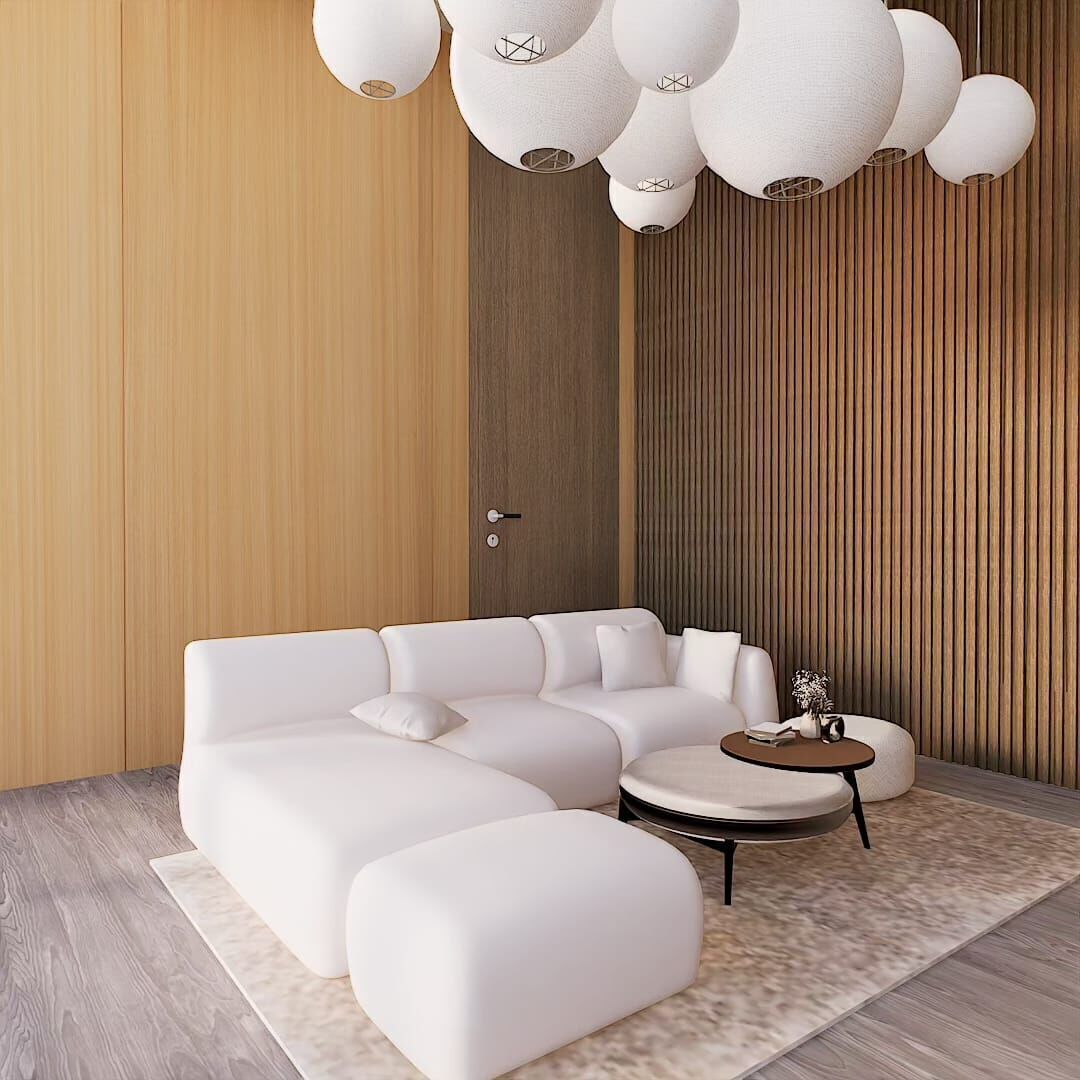 JAPANDI SCANDINAVIAN SIMPLE LIVING ROOM GOOD FOR RENDER PRACTICE 3D model_2