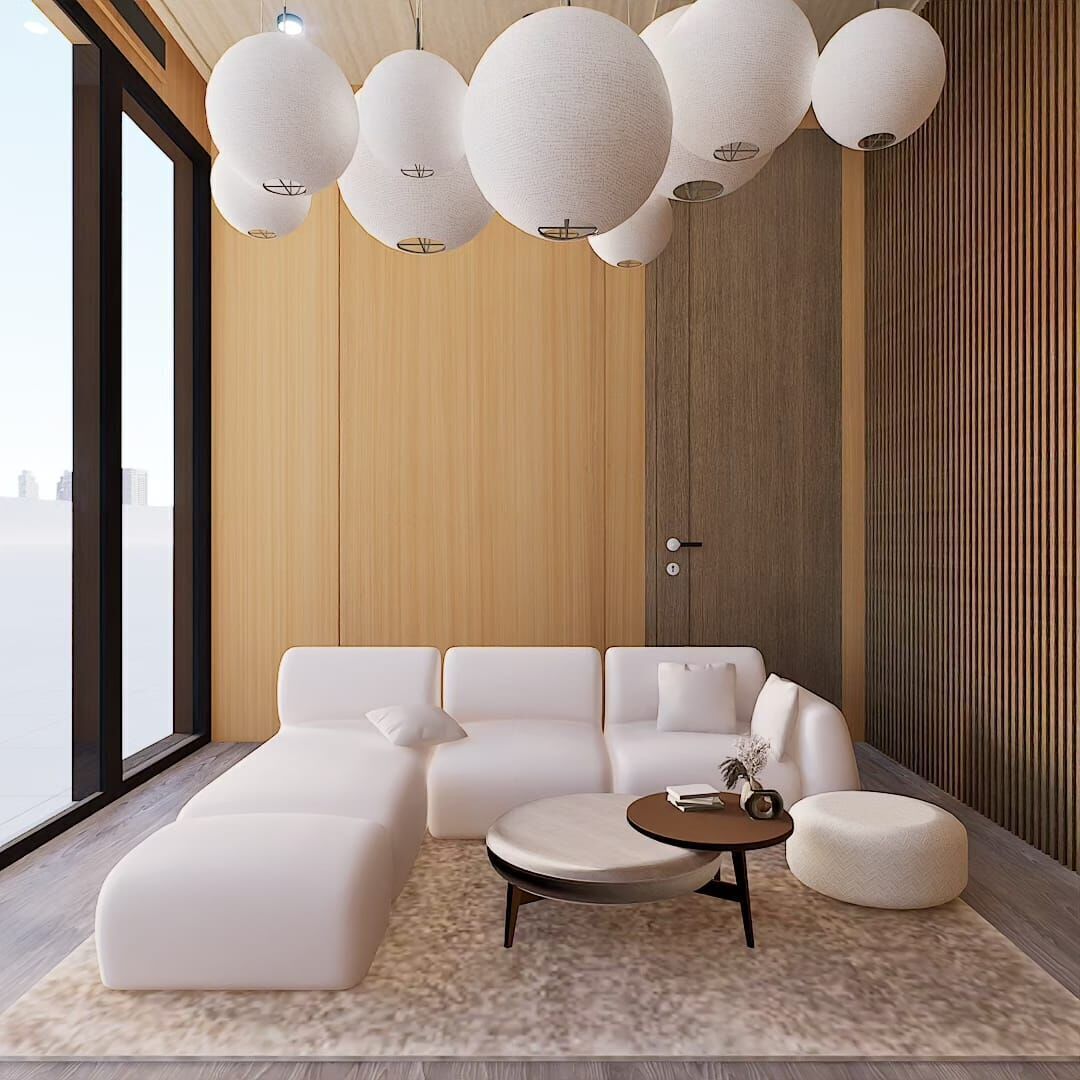 JAPANDI SCANDINAVIAN SIMPLE LIVING ROOM GOOD FOR RENDER PRACTICE 3D model_3