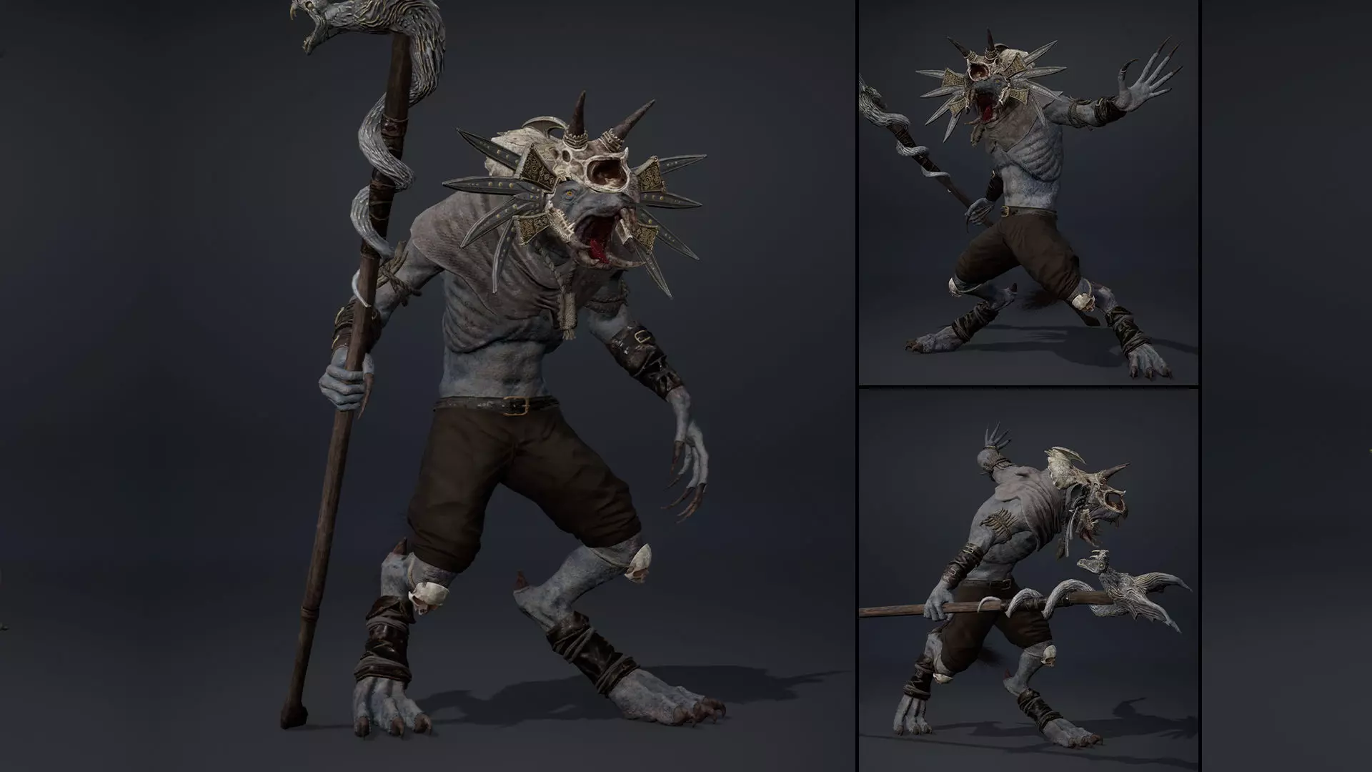 Dread Mage Arm1 Low-poly 3D model_0