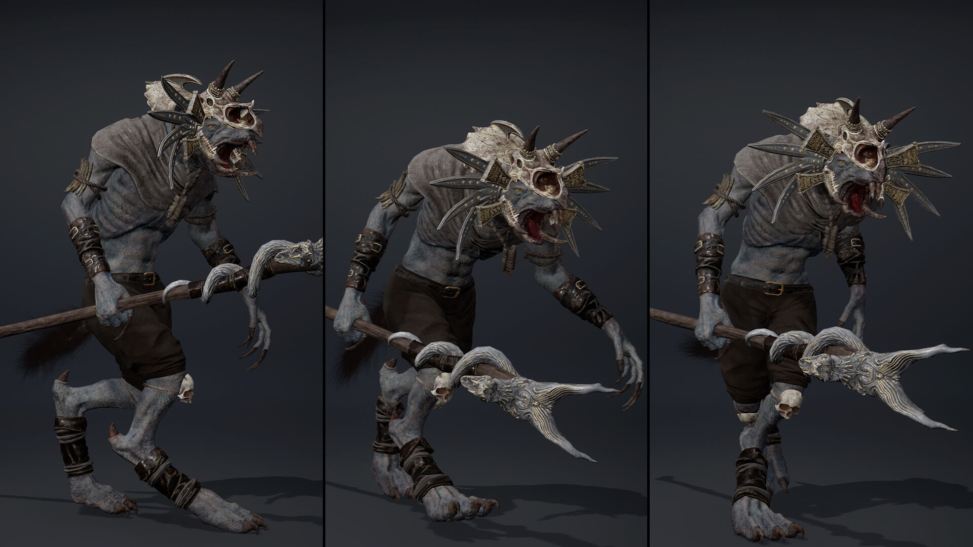 Dread Mage Arm1 Low-poly 3D model_19