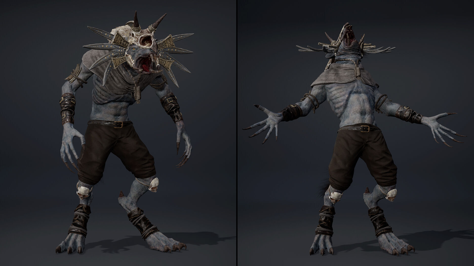 Dread Mage Arm1 Low-poly 3D model_14