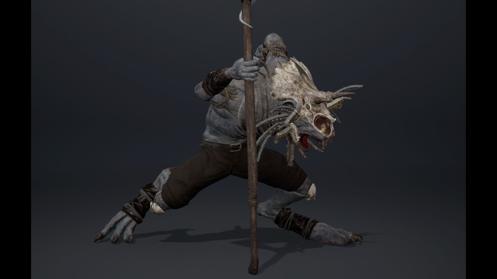 Dread Mage Arm1 Low-poly 3D model_13