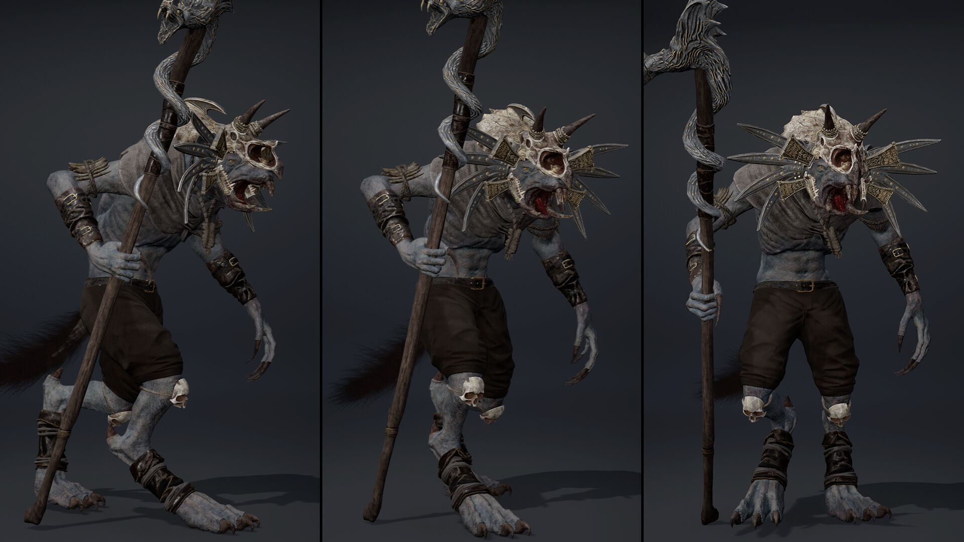 Dread Mage Arm1 Low-poly 3D model_18