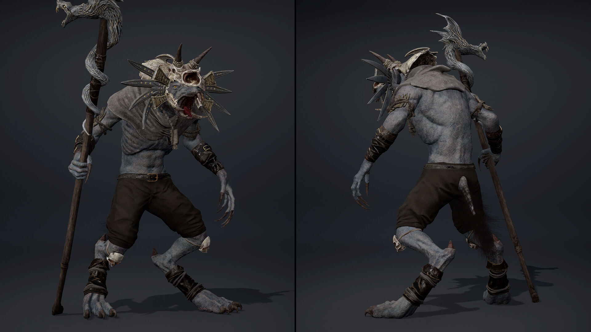 Dread Mage Arm1 Low-poly 3D model_5