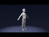 Stylized Fat Boy Body Base Mesh Rigged with IK FK Switch Low-poly 3D model_1