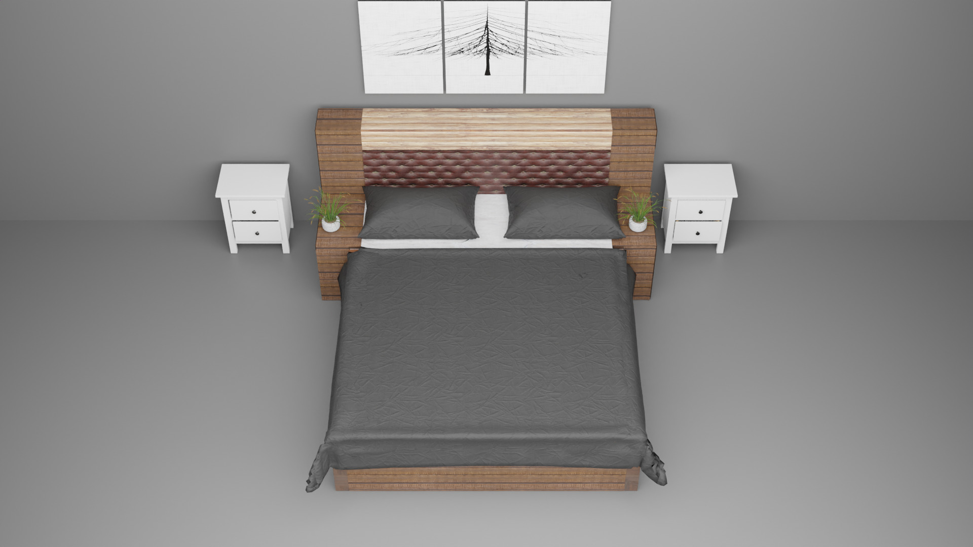 sofa for house modelling Low-poly 3D model_1