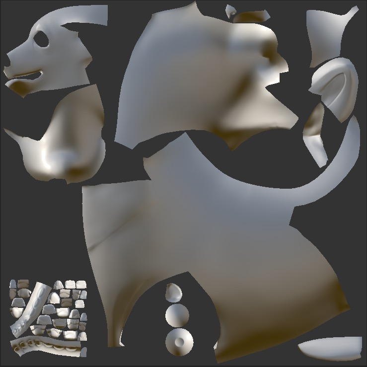 Brown Corgy and Brown Husky 3D Model Collection_9