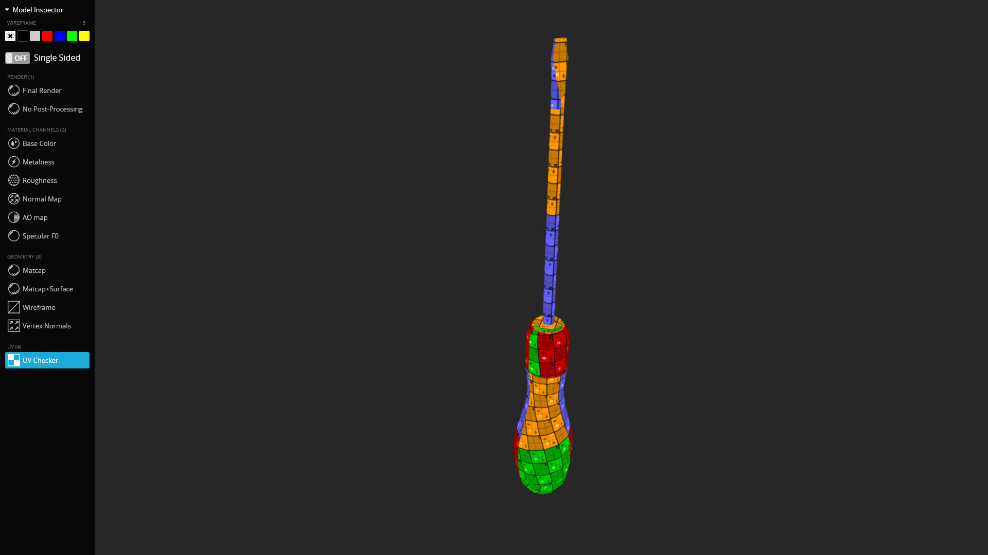 Flathead Screwdriver 3D Model Low-poly 3D model_11