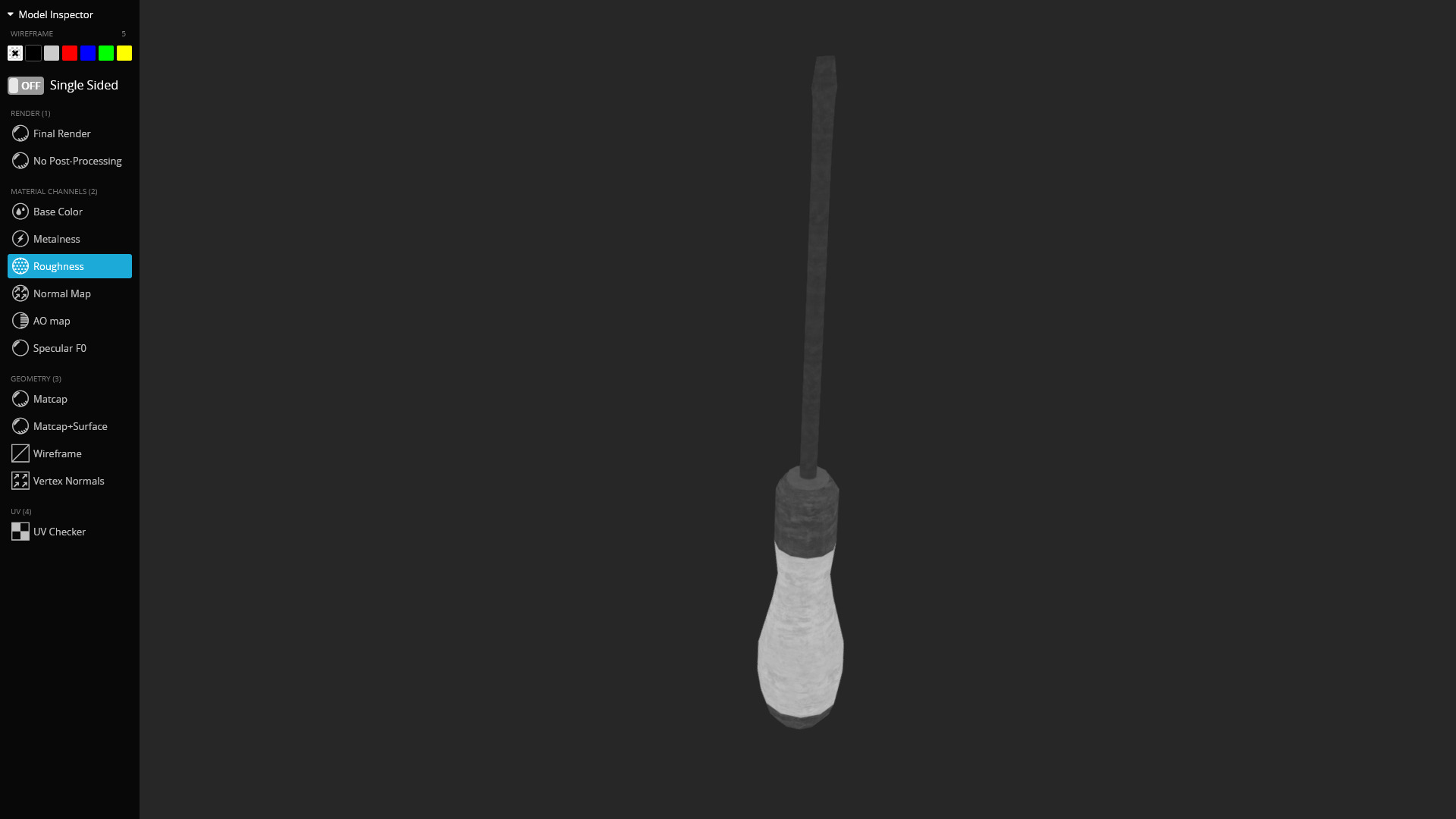 Flathead Screwdriver 3D Model Low-poly 3D model_5