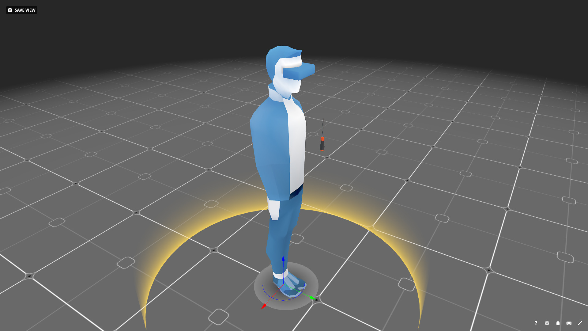 Flathead Screwdriver 3D Model Low-poly 3D model_12