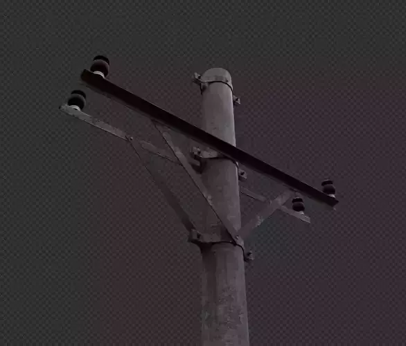 Electric Pole Rust and Clean