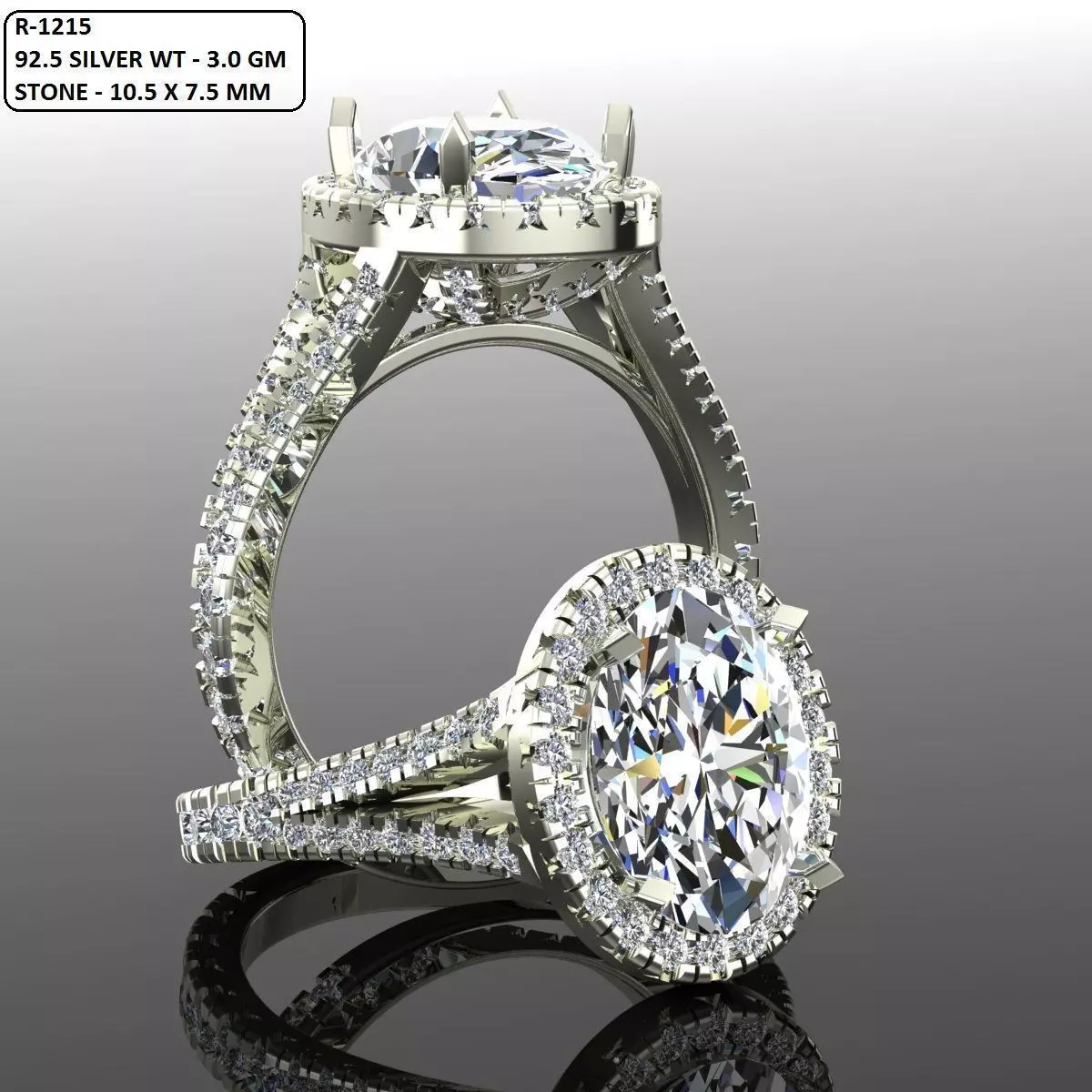 Solitaire Ring 3D print model_0