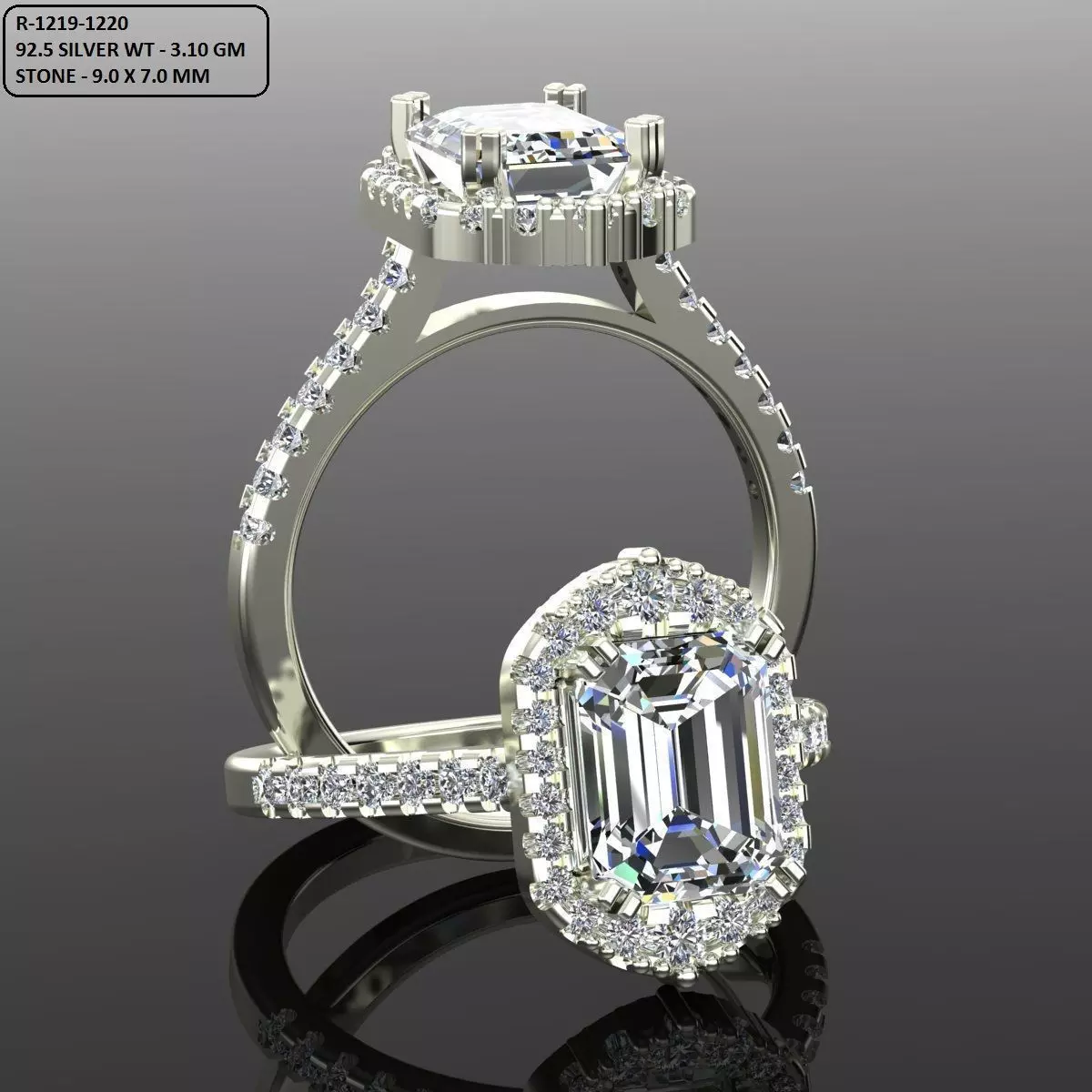 Solitaire Ring 3D print model_0