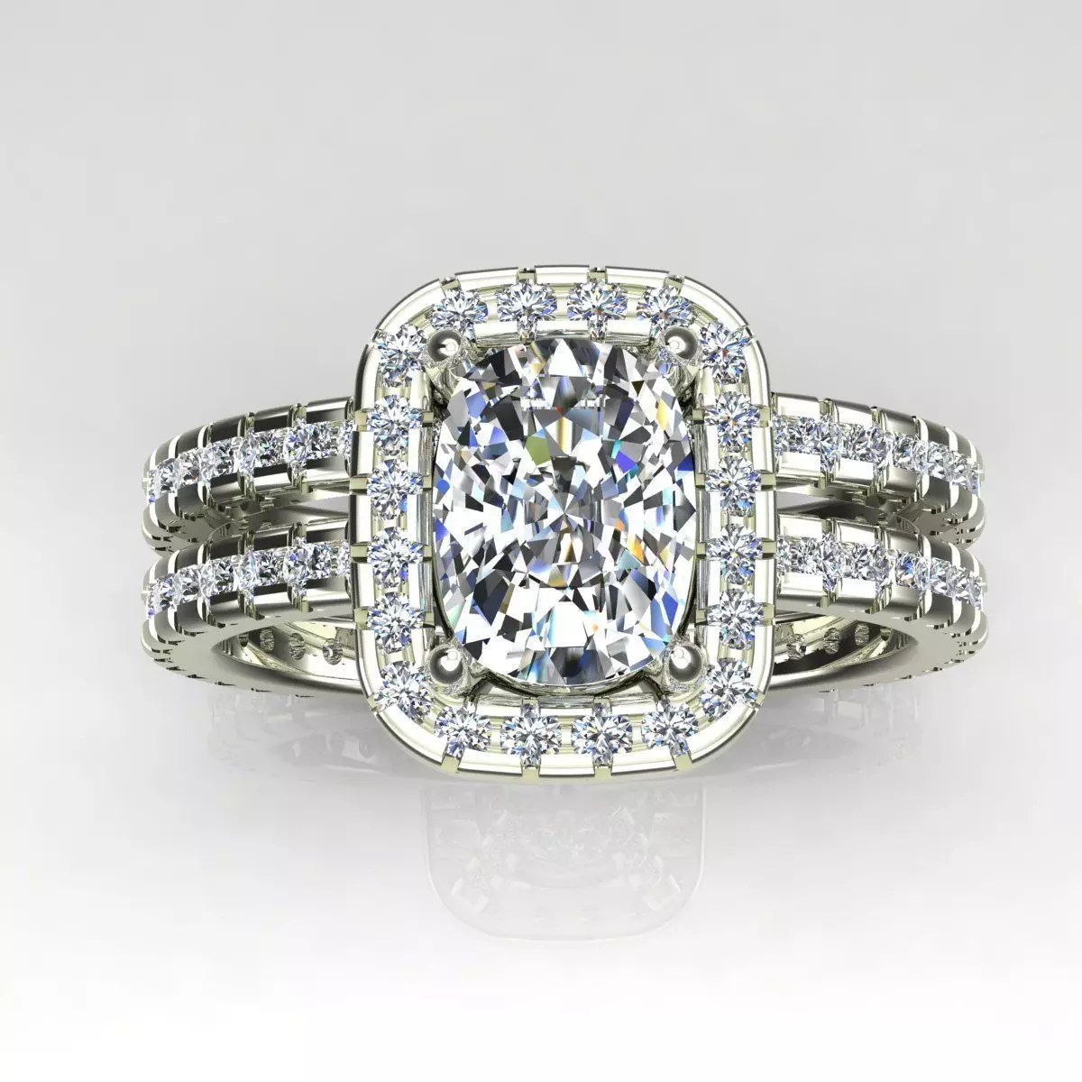 Solitaire Ring 3D print model_0