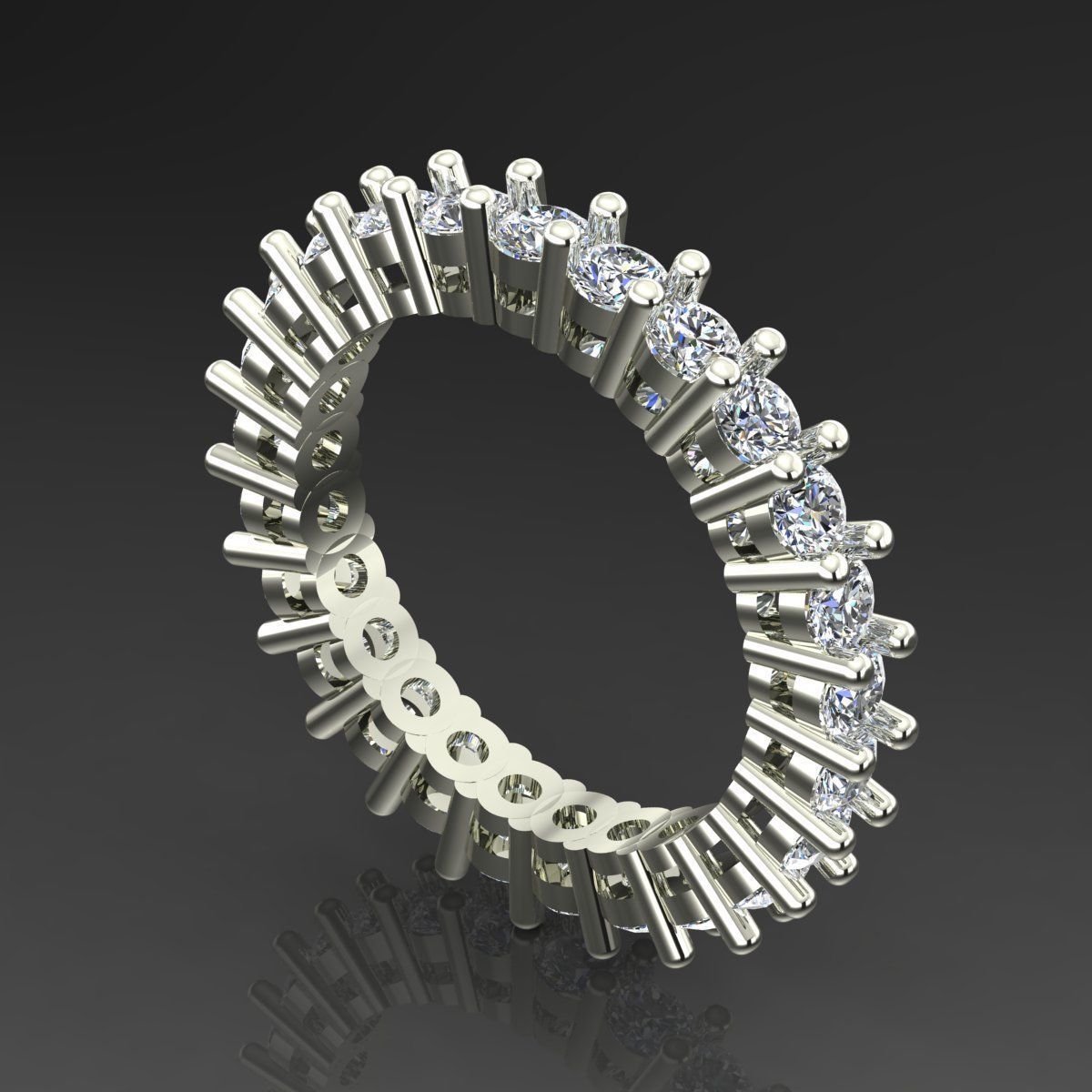 Band Ring 3D print model_1