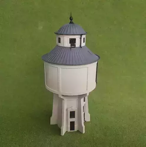 H0 scale Austrian Graz Water Tower - resin 3D print model