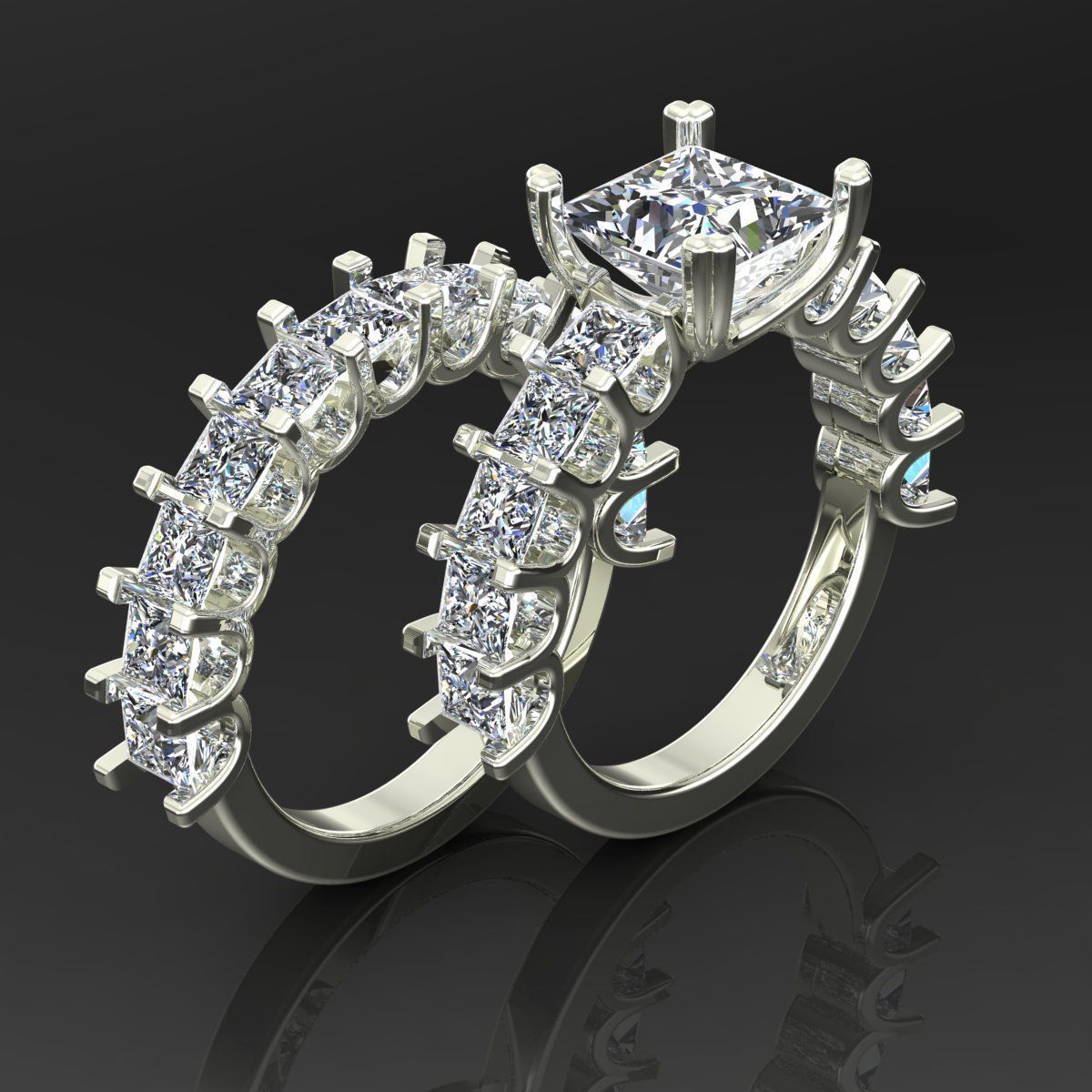 Solitaire Ring 3D print model_1