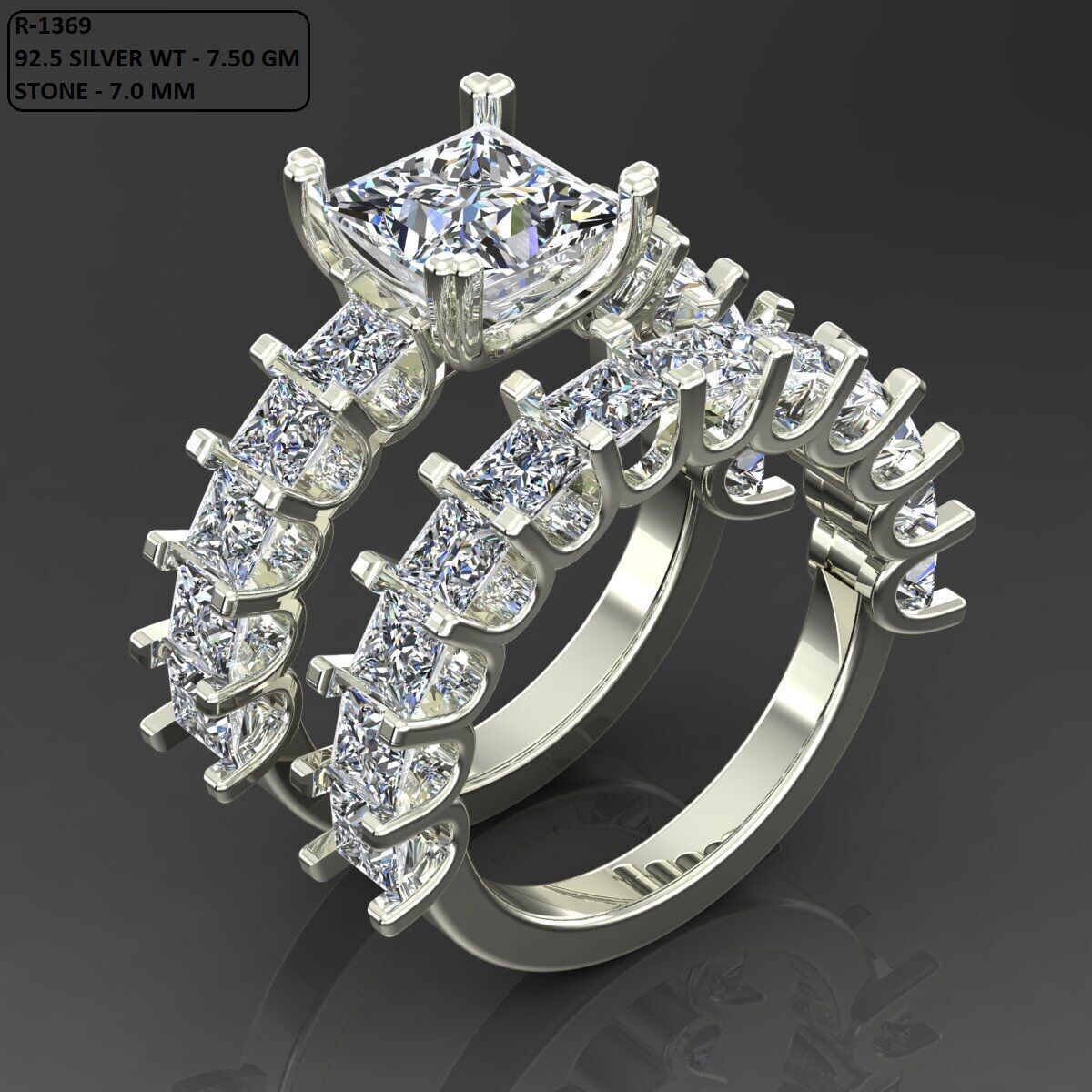 Solitaire Ring 3D print model_2
