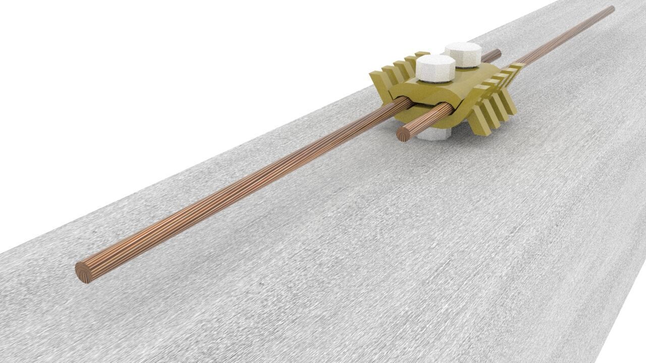 3D Model Lightning Protection and Earthing Accessories Pack Low-poly 3D model_10