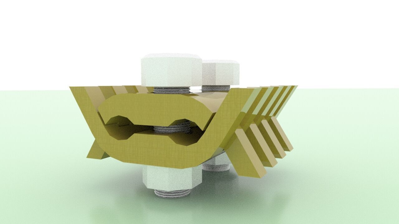 3D Model Lightning Protection and Earthing Accessories Pack Low-poly 3D model_11