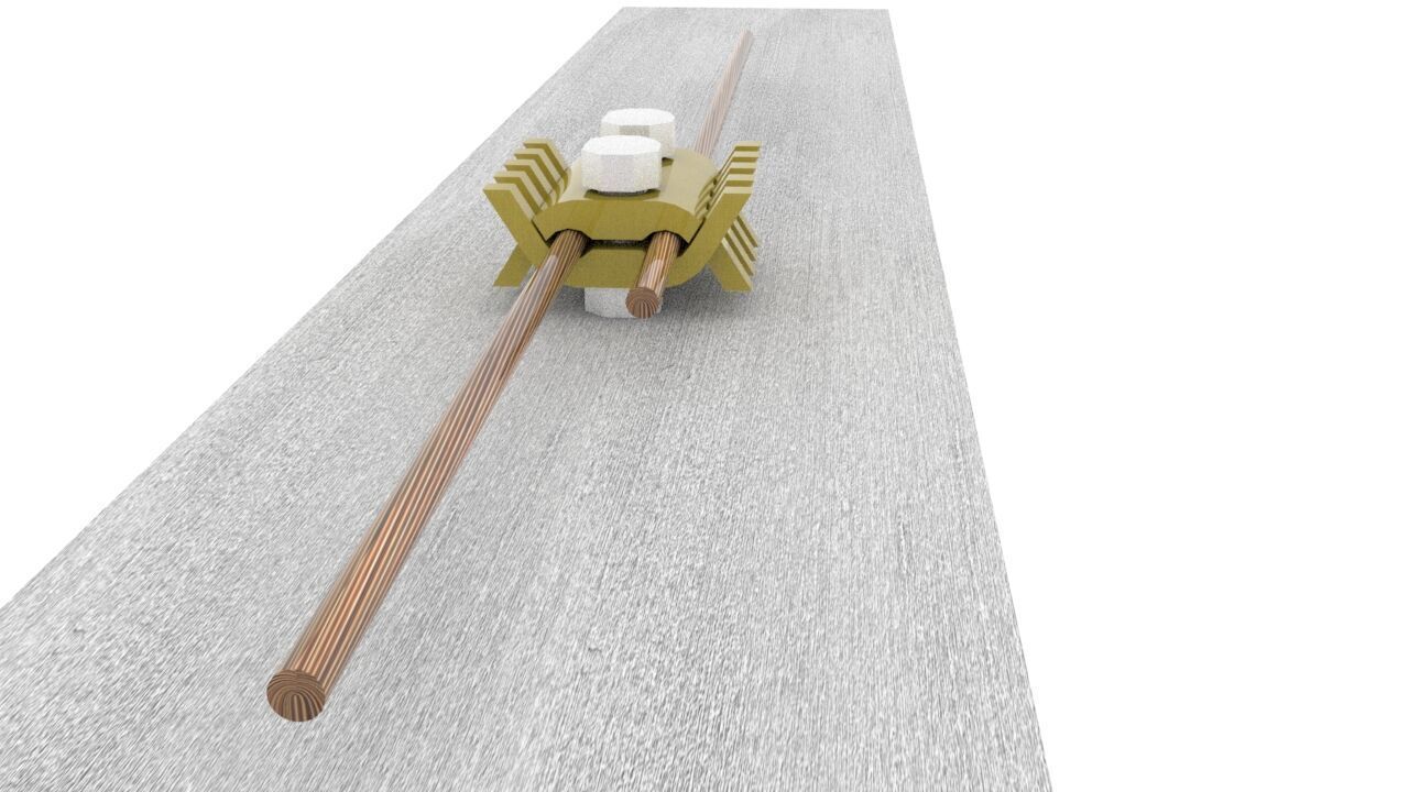 3D Model Lightning Protection and Earthing Accessories Pack Low-poly 3D model_9