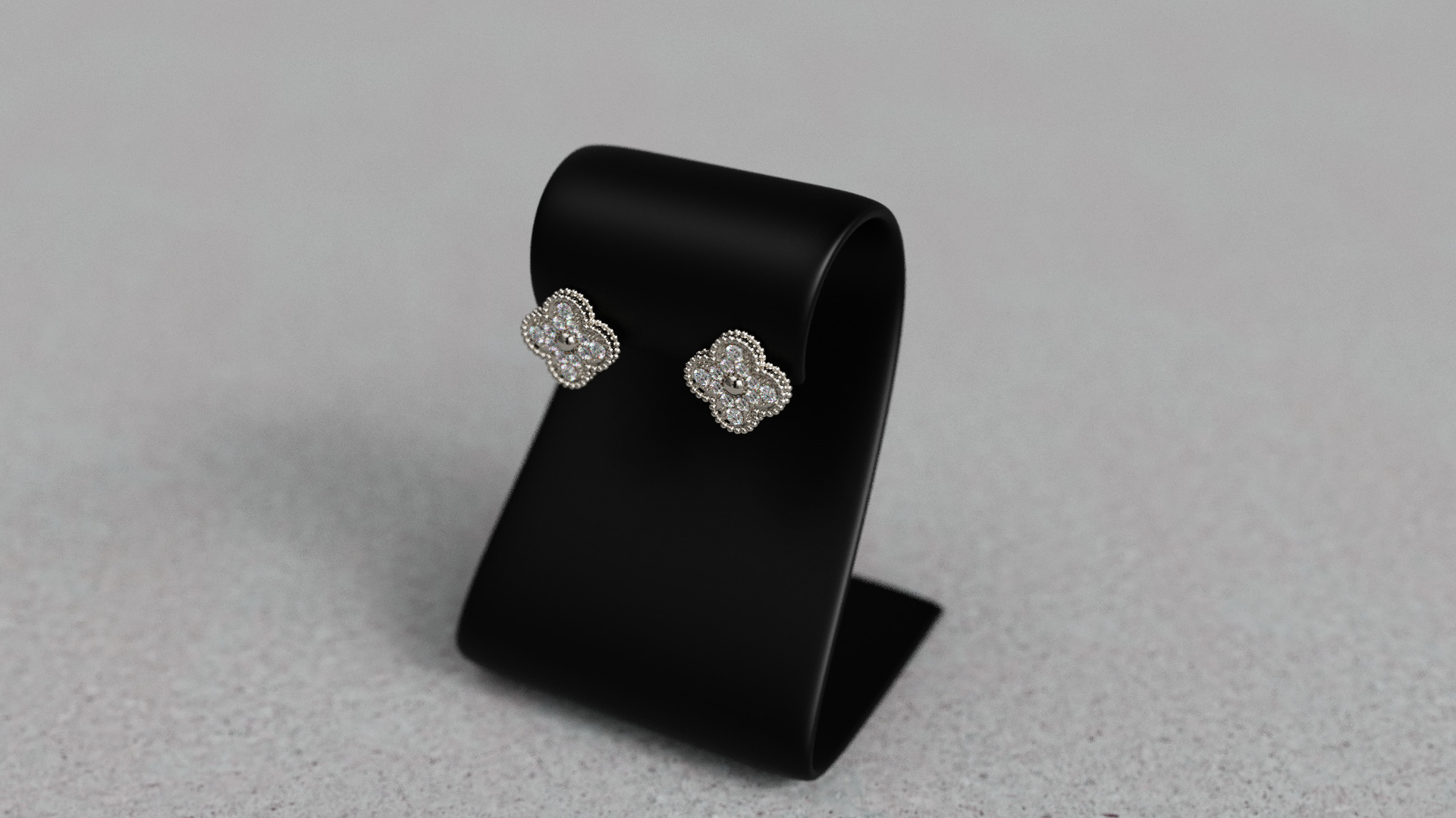 Van Cleef Earrings 3D print model_23