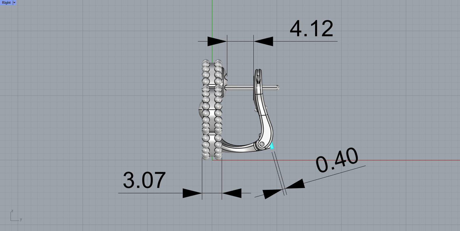 Van Cleef Earrings 3D print model_26