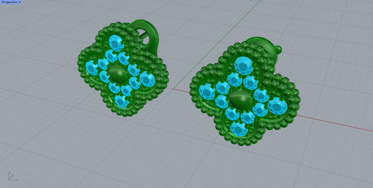 Van Cleef Earrings 3D print model_28