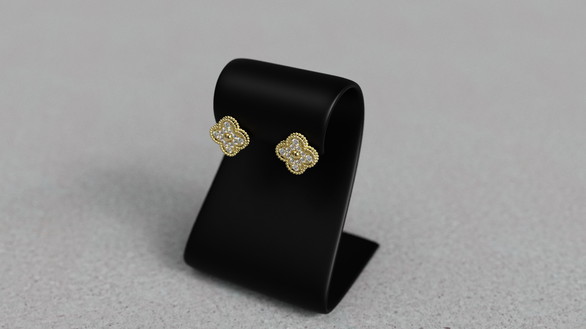 Van Cleef Earrings 3D print model_21