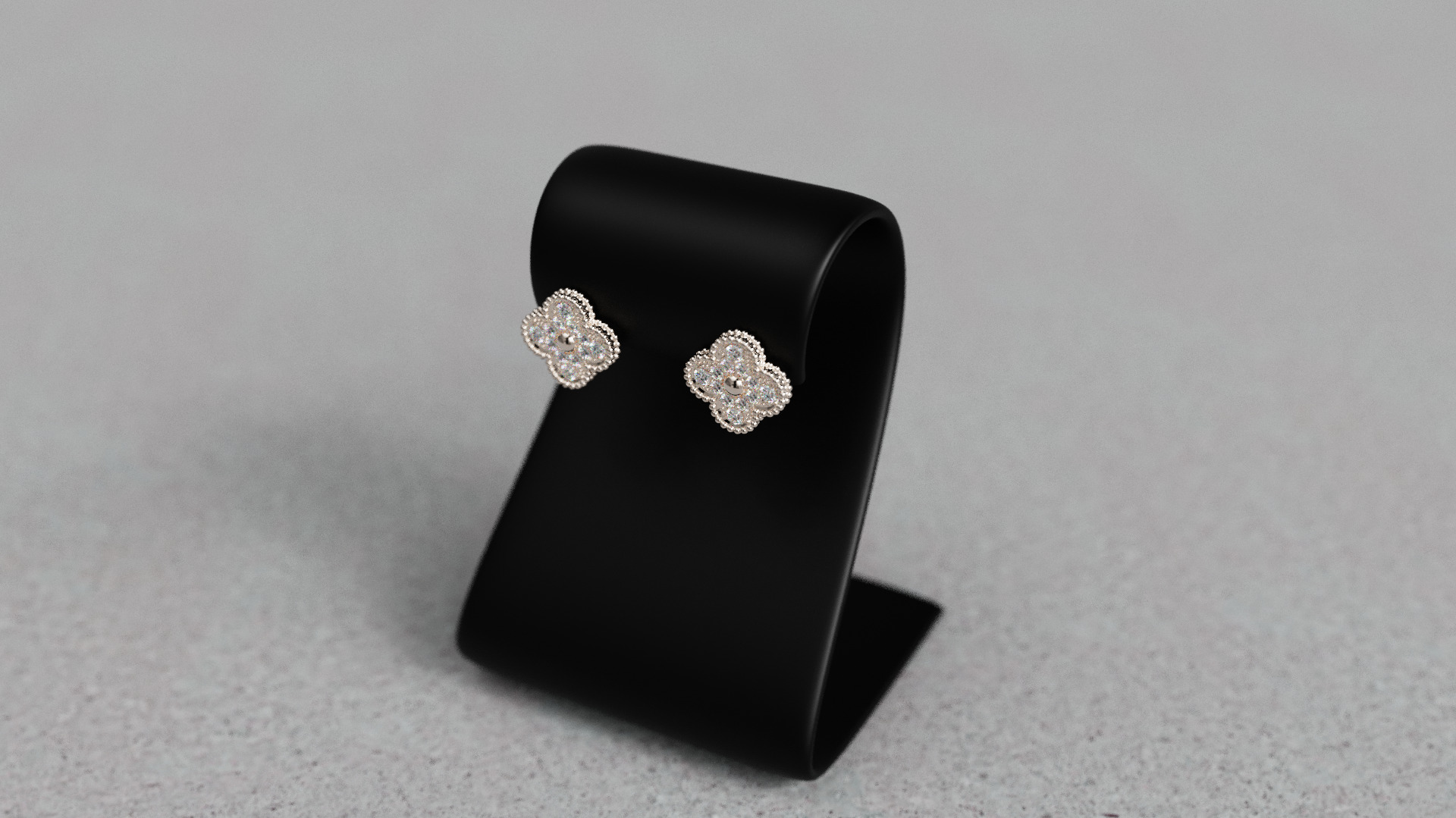 Van Cleef Earrings 3D print model_22