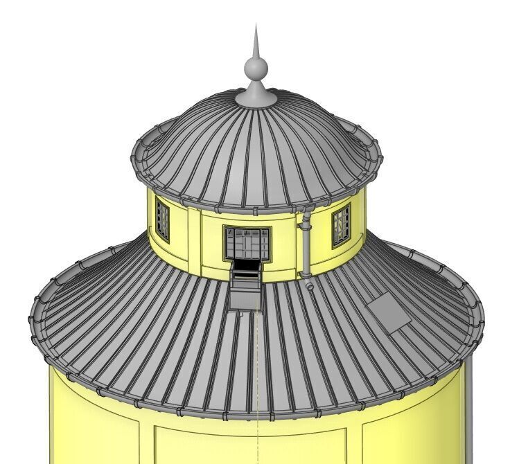 TT scale Austrian Graz Water Tower - resin 3D print model_6