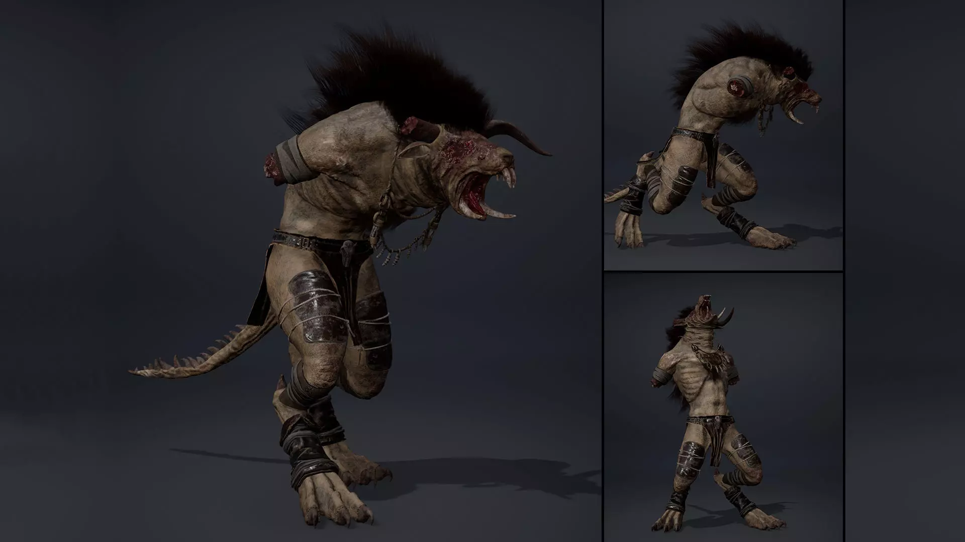 Dreadflame NoArms Low-poly 3D model_0