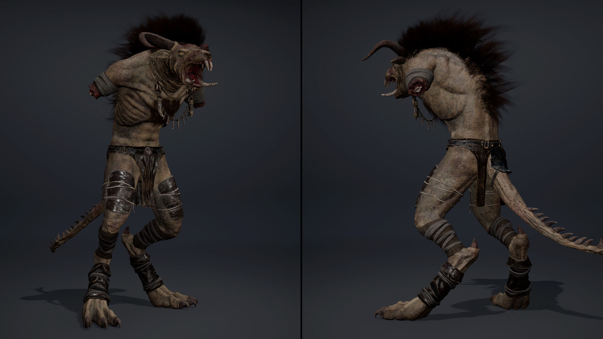 Dreadflame NoArms Low-poly 3D model_5