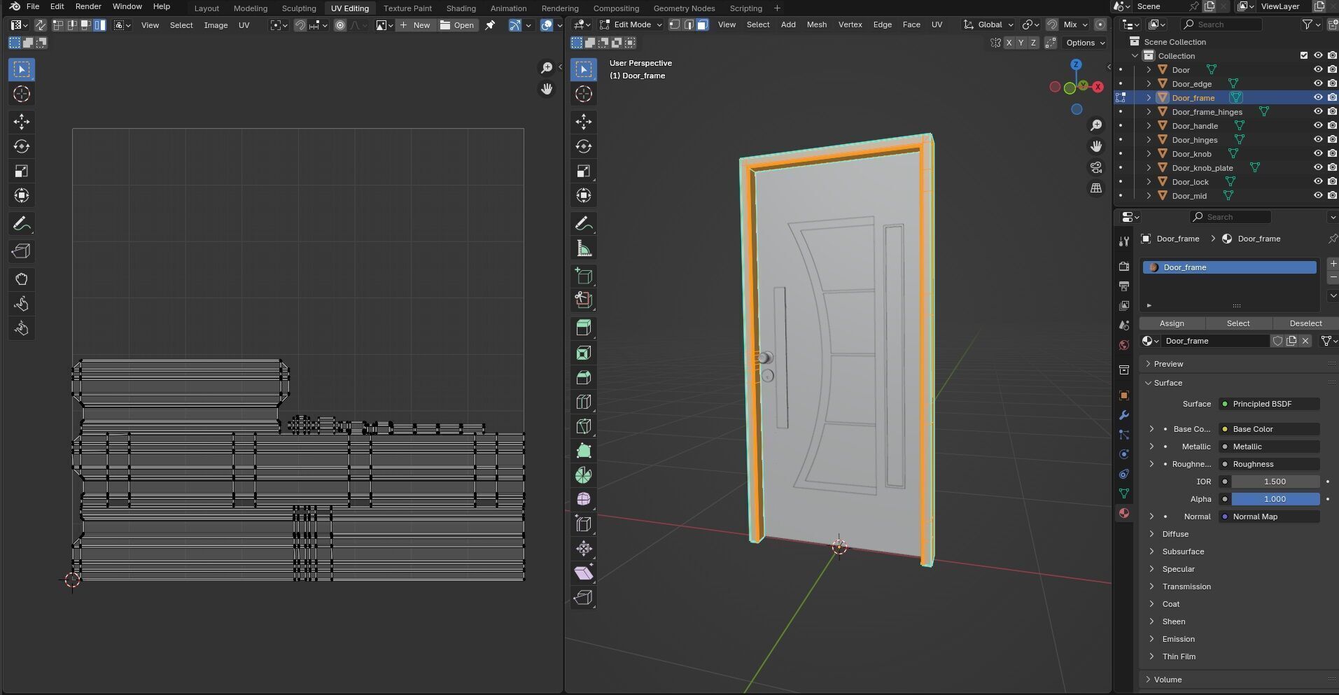Door Design CG58 3D model_14