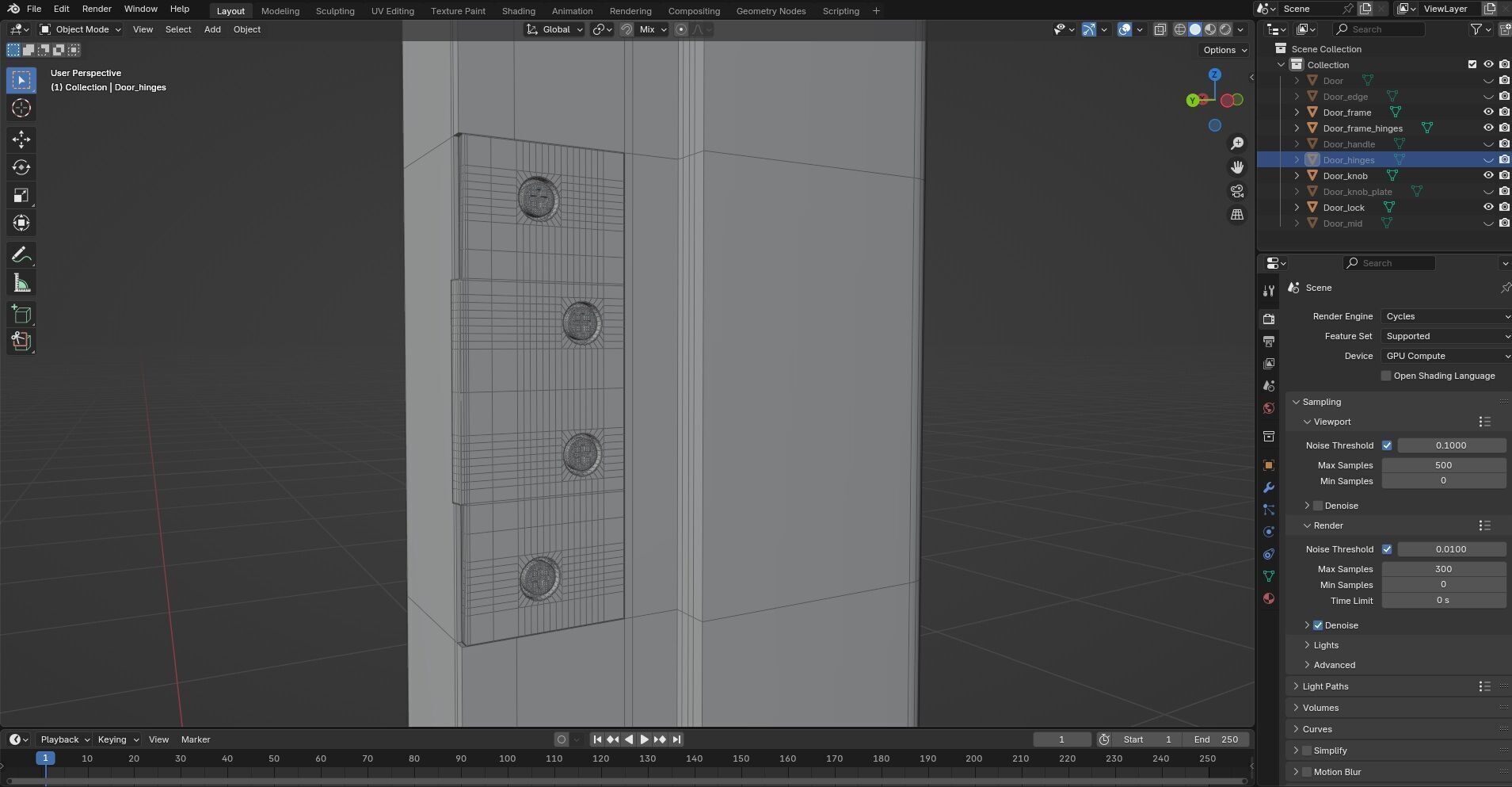 Door Design CG58 3D model_8