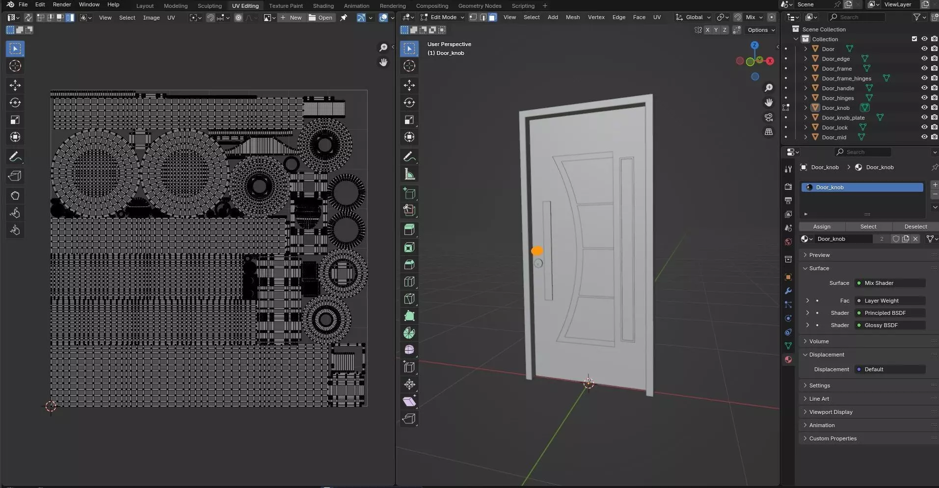 Door Design CG58 3D model_16