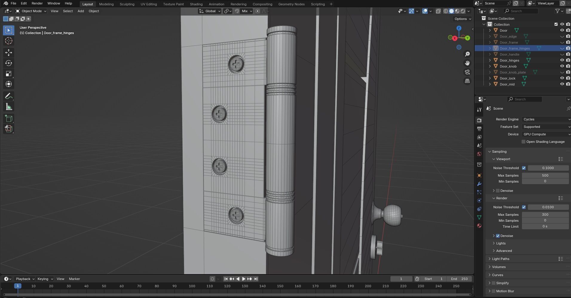 Door Design CG58 3D model_9