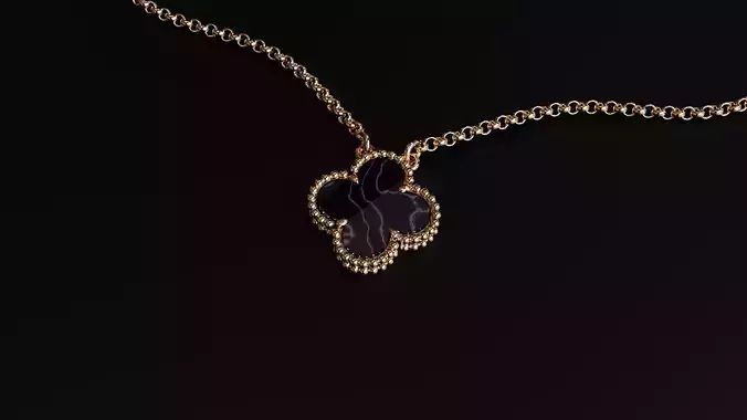 Van Cleef Onyx Pendant