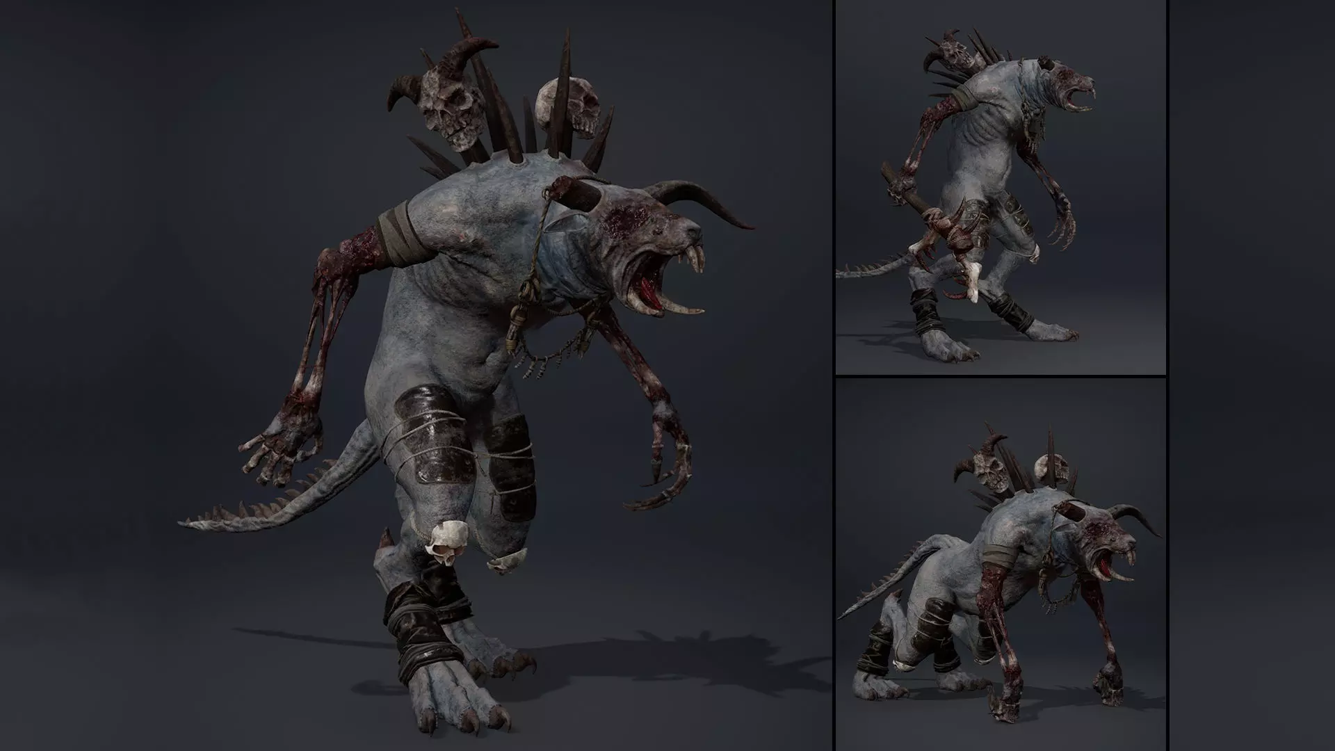 Dreadflame Damaged Low-poly 3D model