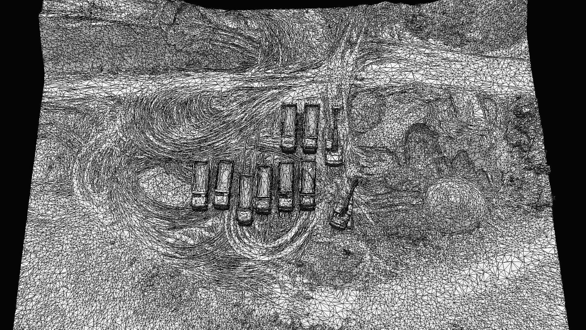 construction site terrain trucks PBR photogrammetry Low-poly 3D model_6