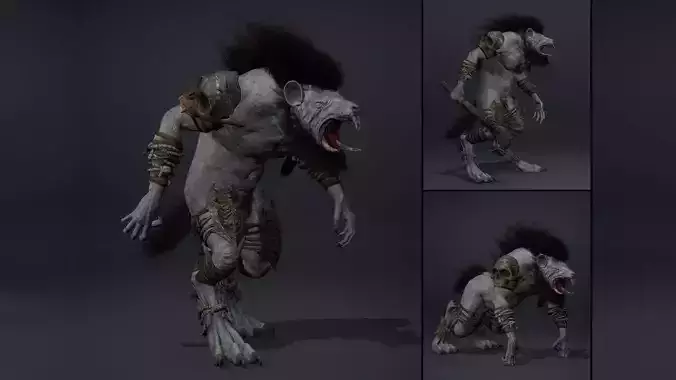 Deadflame Fatty Brutal Low-poly 3D model