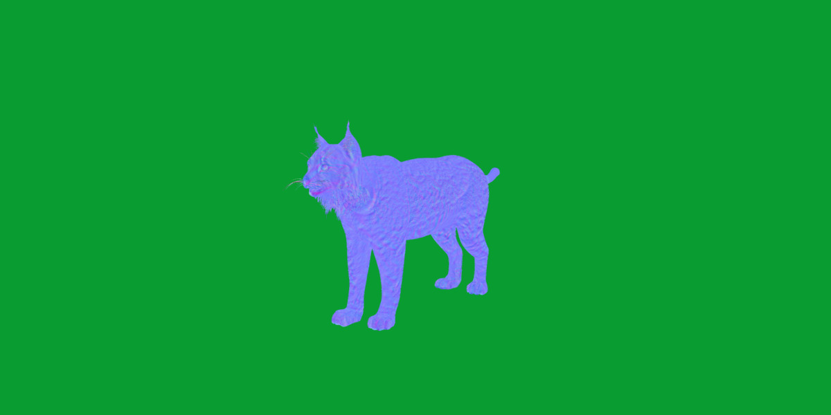 Carpathian Lynx Low-poly 3D model_16